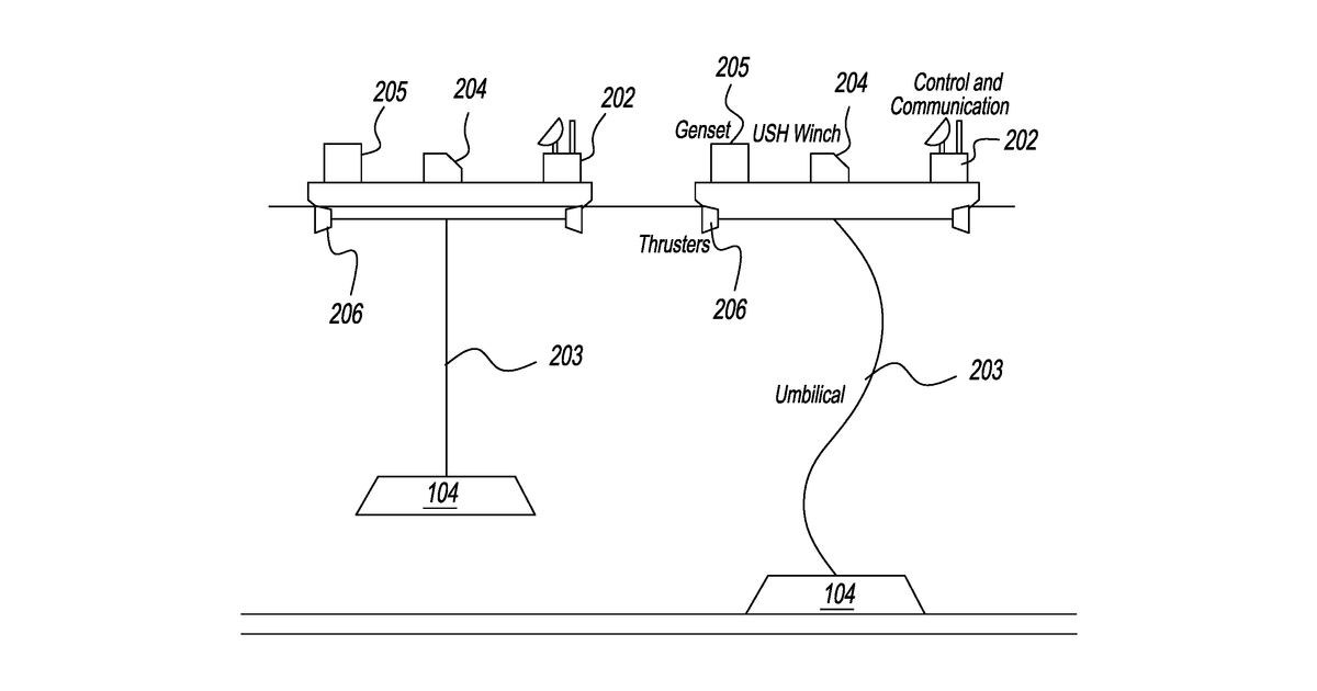 Patent drawing for Seafloor Harvesting With Autonomous Drone Swarms