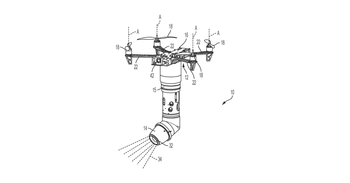 Patent drawing for Automated drone-based paint delivery system