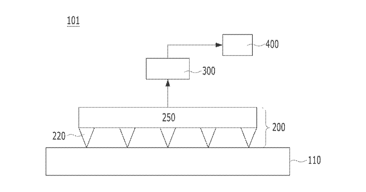 Patent drawing for Microneedle patch, realtime blood sugar monitoring device, and realtime blood sugar monitoring method using same