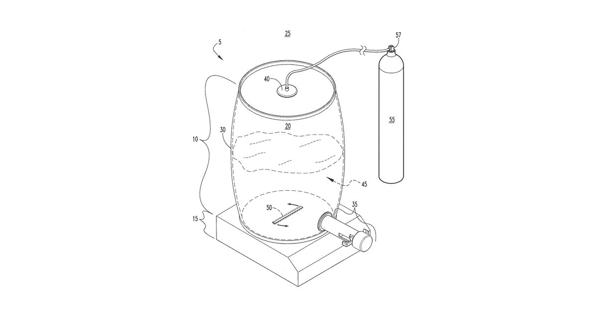 Patent drawing for Systems and methods for distributing and dispensing chocolate
