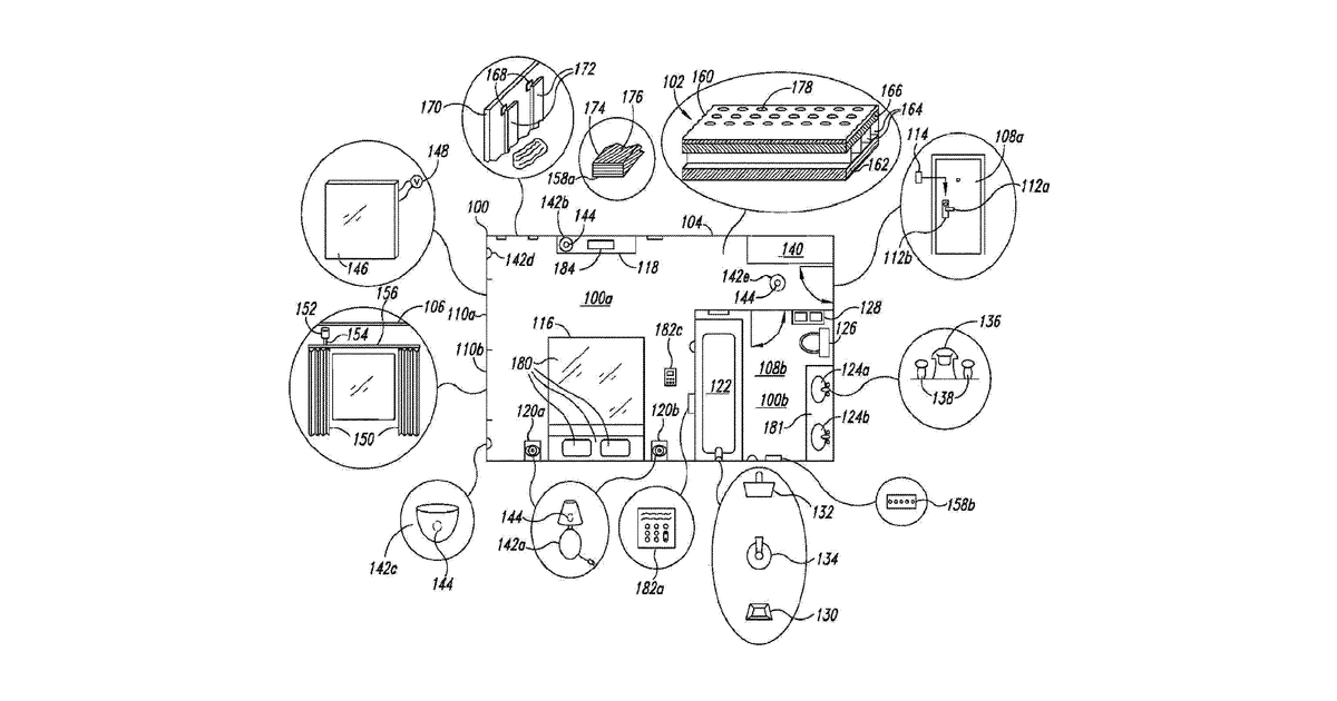 Patent drawing for Systems, Methods And Articles For Enhancing Wellness Associated With Habitable Environments
