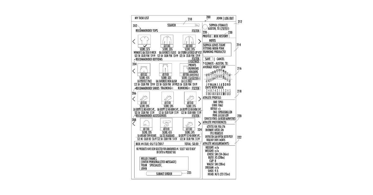 Patent drawing for Methods and apparatus for enhanced product recommendations