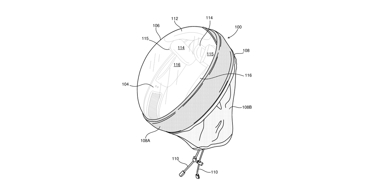 Patent drawing for Device Providing Filtered Air for a User