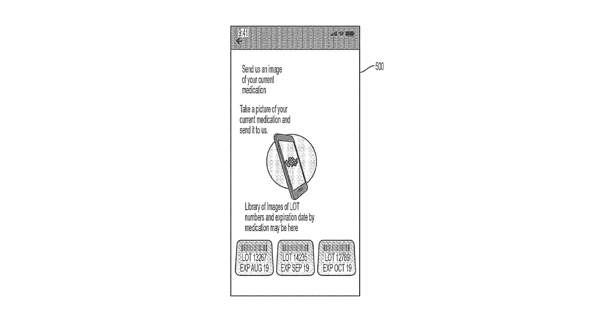 Patent drawing for Medication return platform for extracting value from unused medications