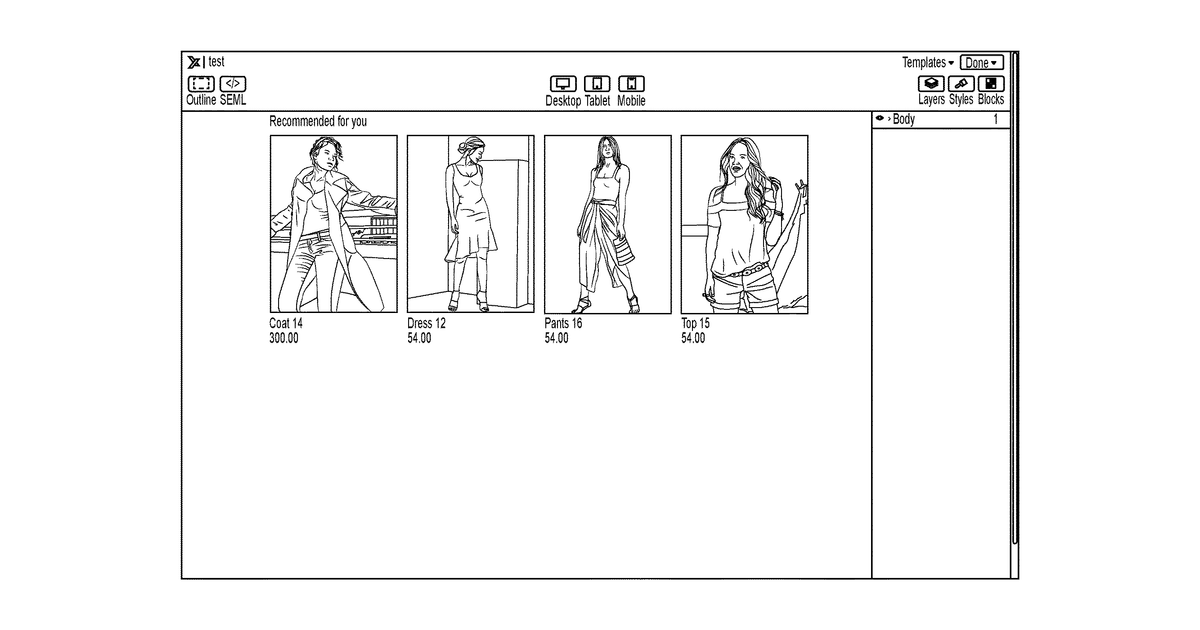 Patent drawing for Methods and systems for automated personalization