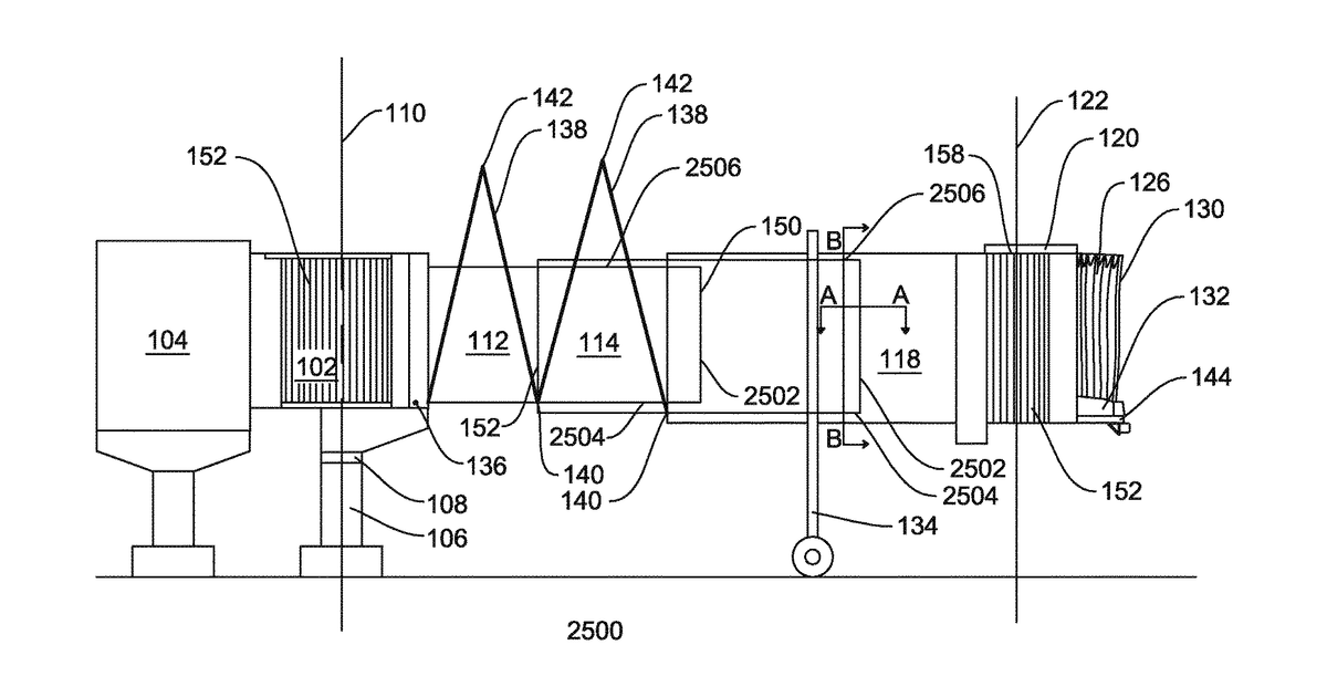 Patent drawing for Passenger boarding bridge incorporating air barriers