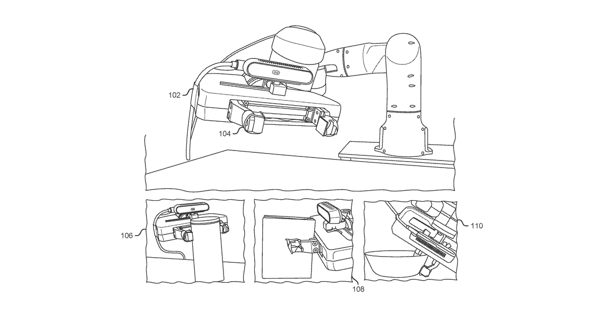 Patent drawing for Grasp determination for an object in clutter