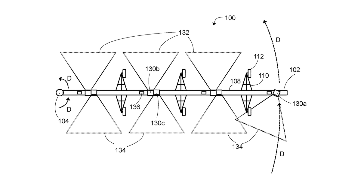 Patent drawing for Automated irrigation system adjusting to watering errors determined based on look-ahead and look-behind sensor data to reduce water usage and increase agricultural crop yield