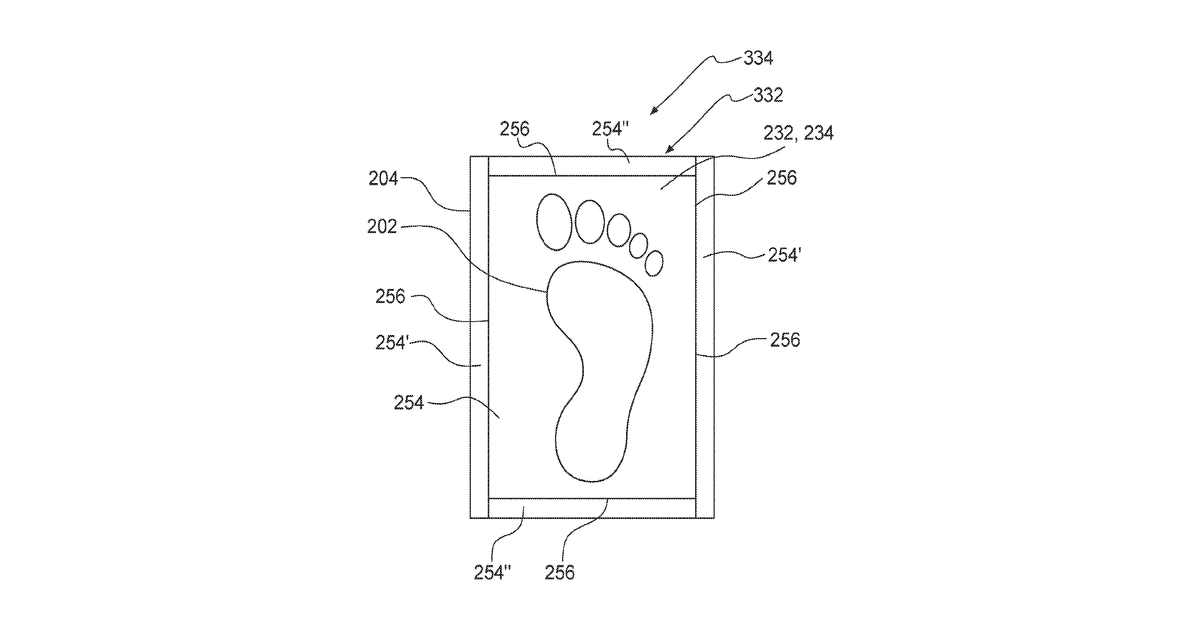 Patent drawing for Wearable protective layer to protect sole of foot, socks when worn or sole of a shoe