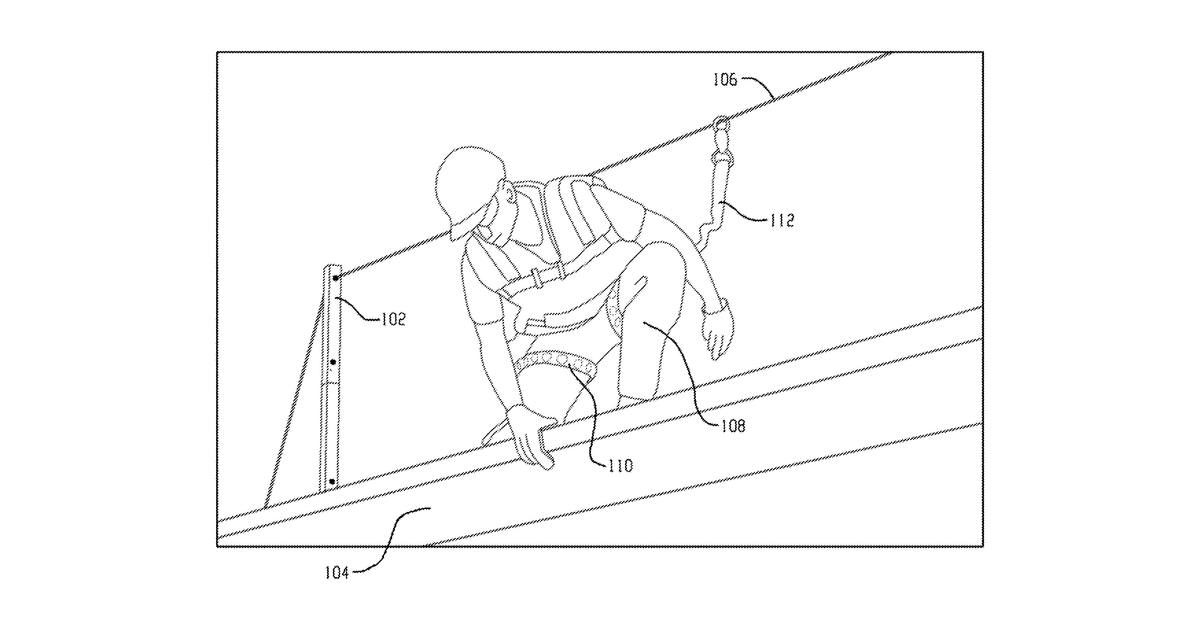 Patent drawing for Systems and Methods for Tracking Lifeline Payout and Retraction