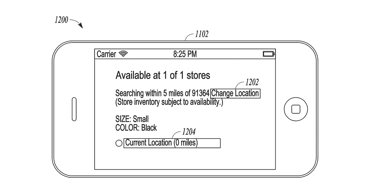 Patent drawing for Methods and systems for virtual fitting rooms or hybrid stores
