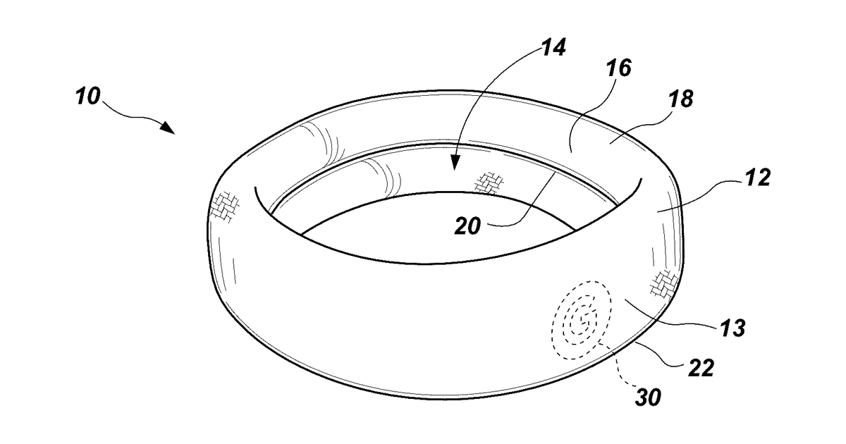 Patent drawing for Thick hair elastic
