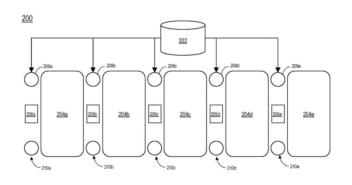 Patent drawing for Automated fleet-connected cleaning and inspection system