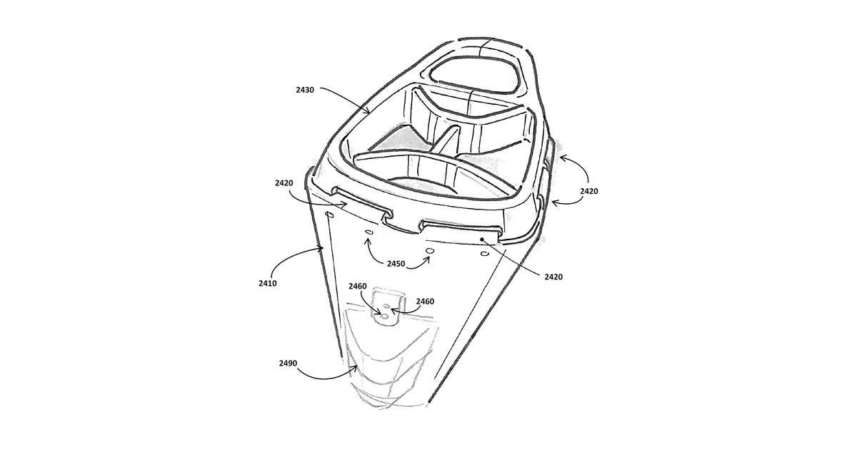 Patent drawing for Recyclable article