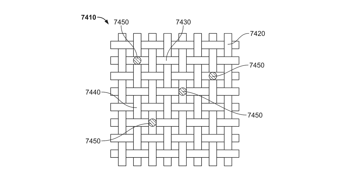 Patent drawing for Stabilized Fabric Material For Medical Devices