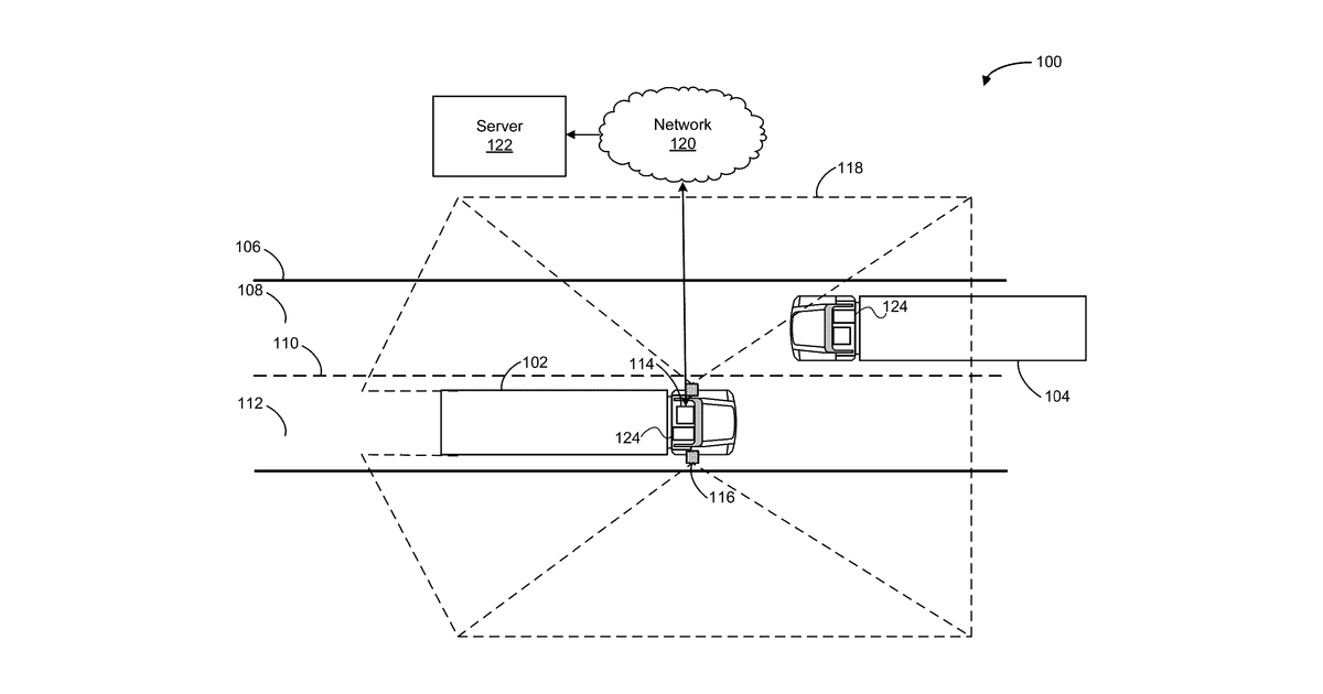 Patent drawing for Updating path based on information from cb radio