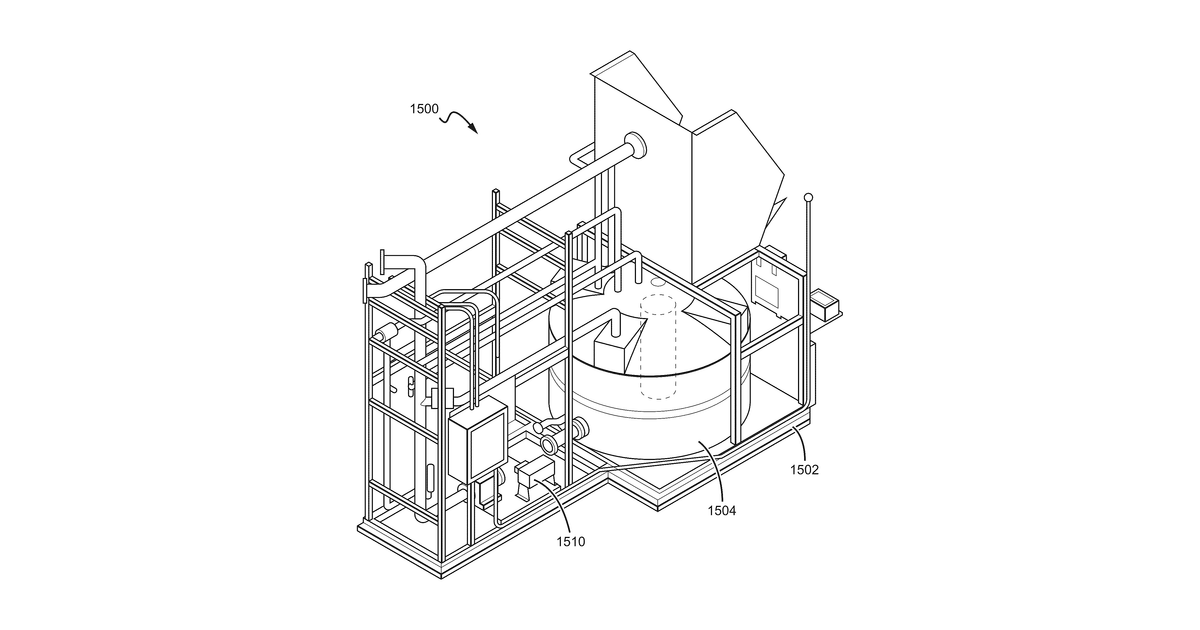 Patent drawing for Irrigation system for vertical grow tower crop production facility