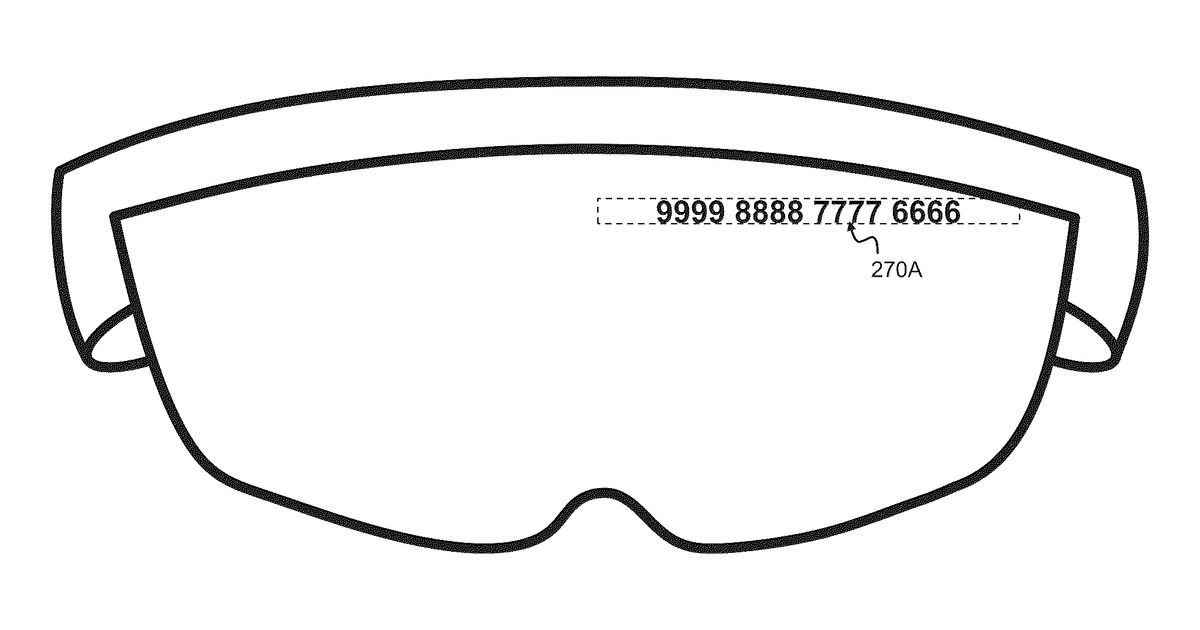 Patent drawing for Augmented reality virtual number generation