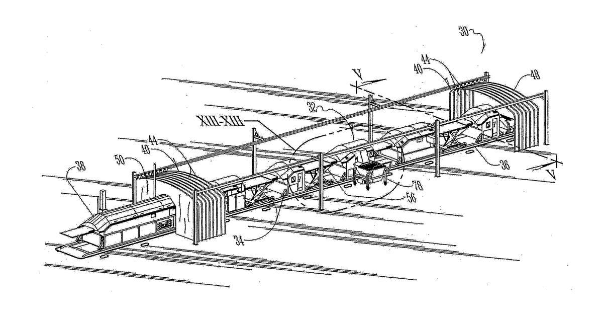 Patent drawing for Work-saving improvements for food-process lines