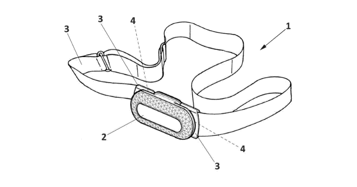 Patent drawing for Wearable device for continuous monitoring of health parameters