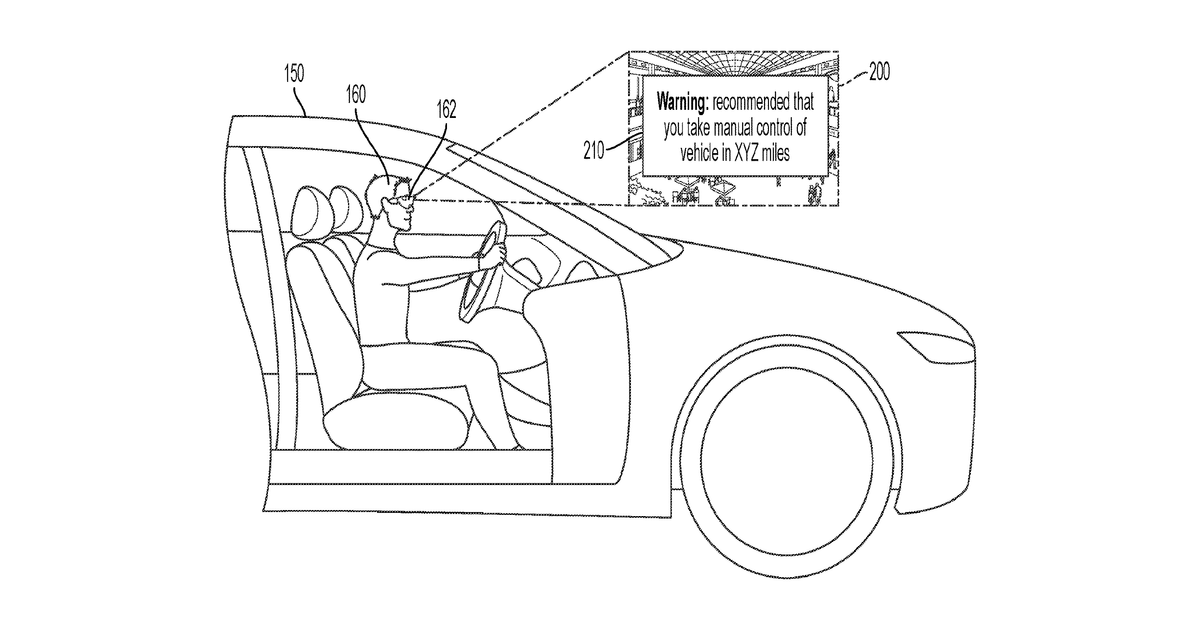 Patent drawing for Generating Virtual Reality (VR) Alerts for Challenging Streets