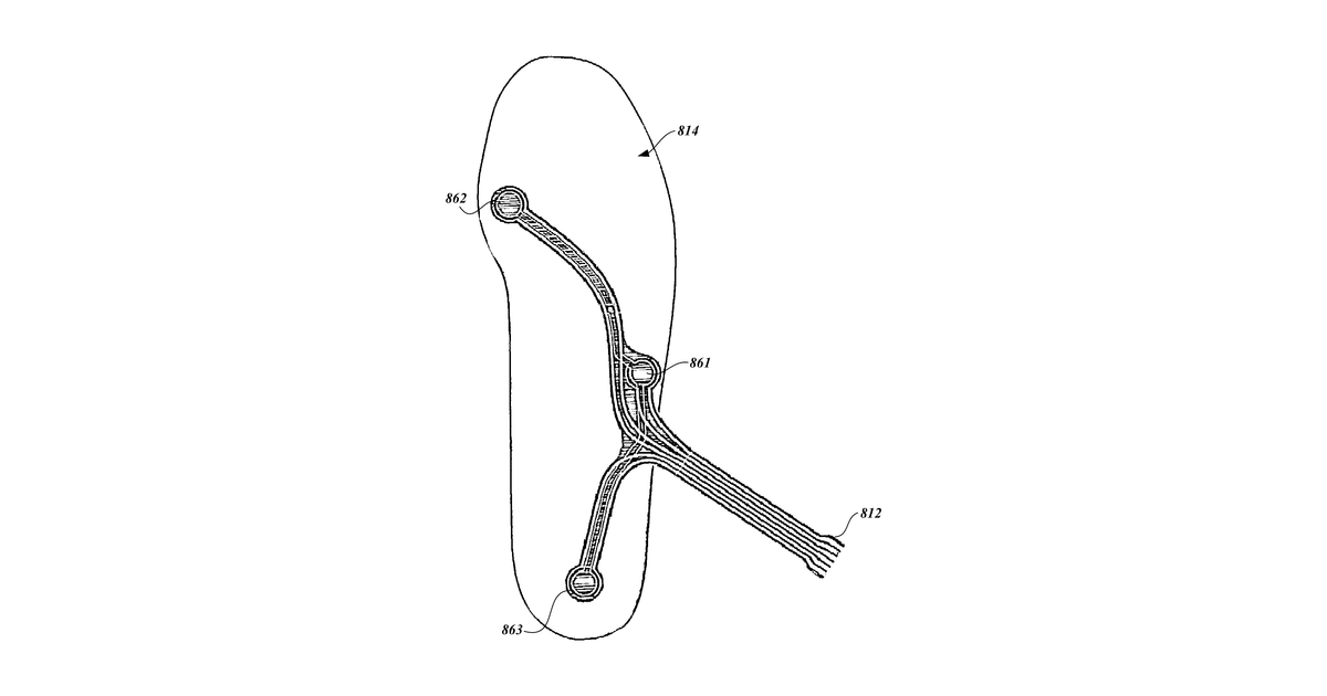 Patent drawing for Foot-mounted sensor systems for tracking body movement