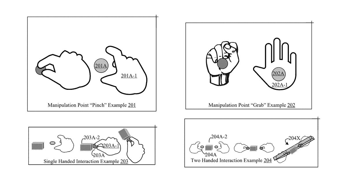 Patent drawing for Virtual interactions for machine control