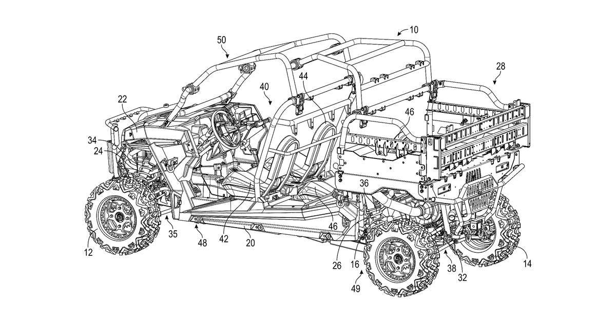 Patent drawing for Electric or hybrid vehicle