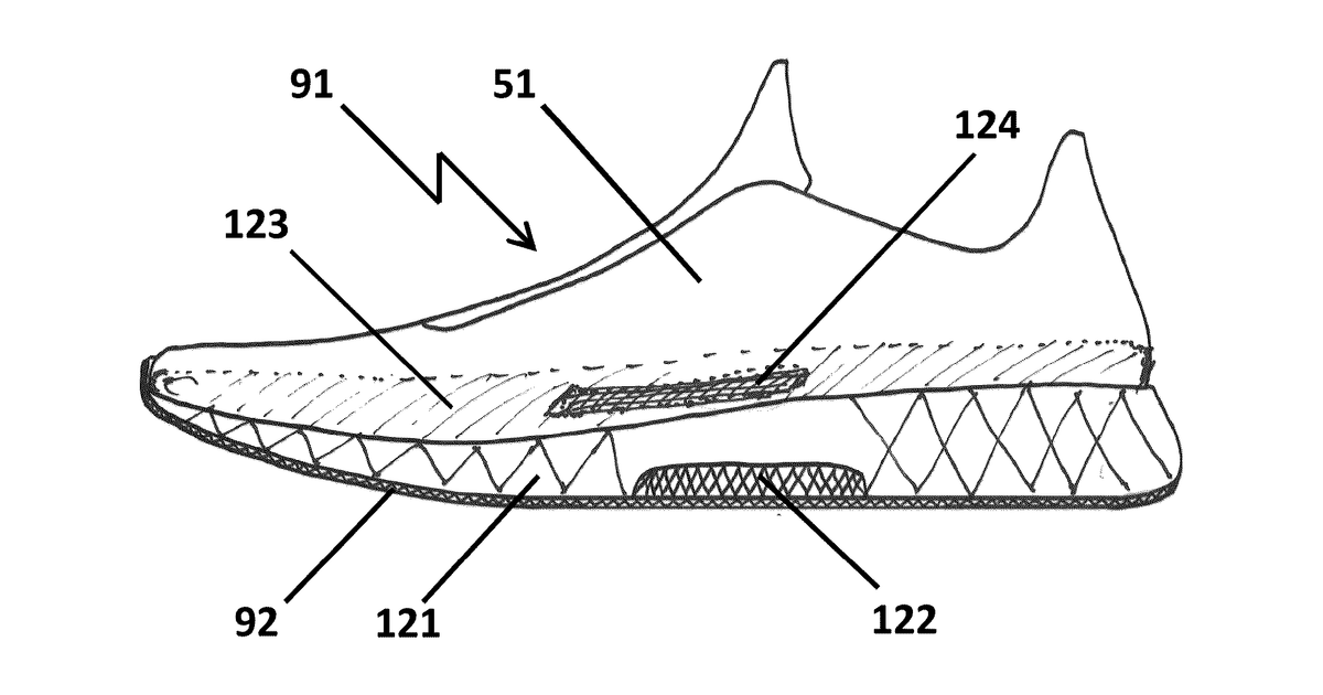 Patent drawing for Shoe