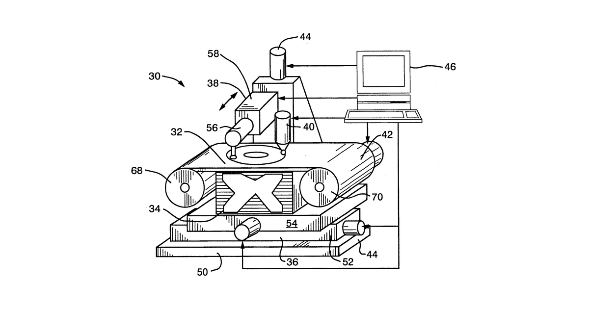 Patent drawing for Multiple-material prototyping by ultrasonic adhesion