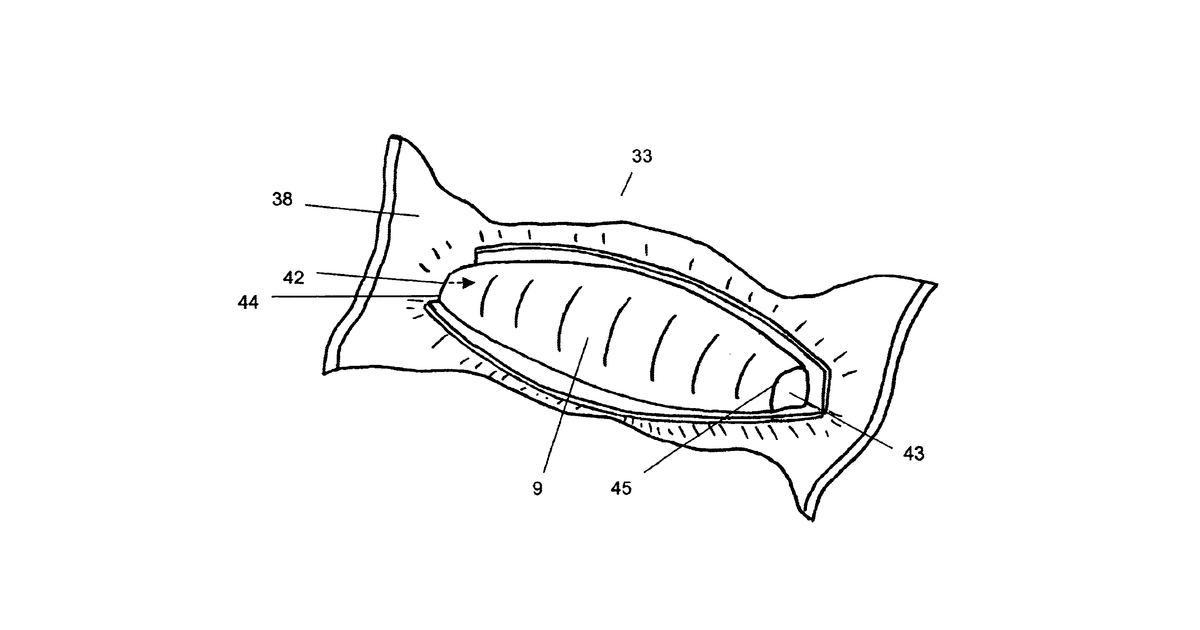 Patent drawing for Process and device for preserving the physical characteristics of cut seafood during handling and transportation