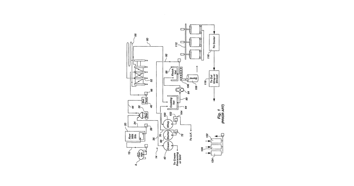 Patent drawing for System and method for making enhanced cheese