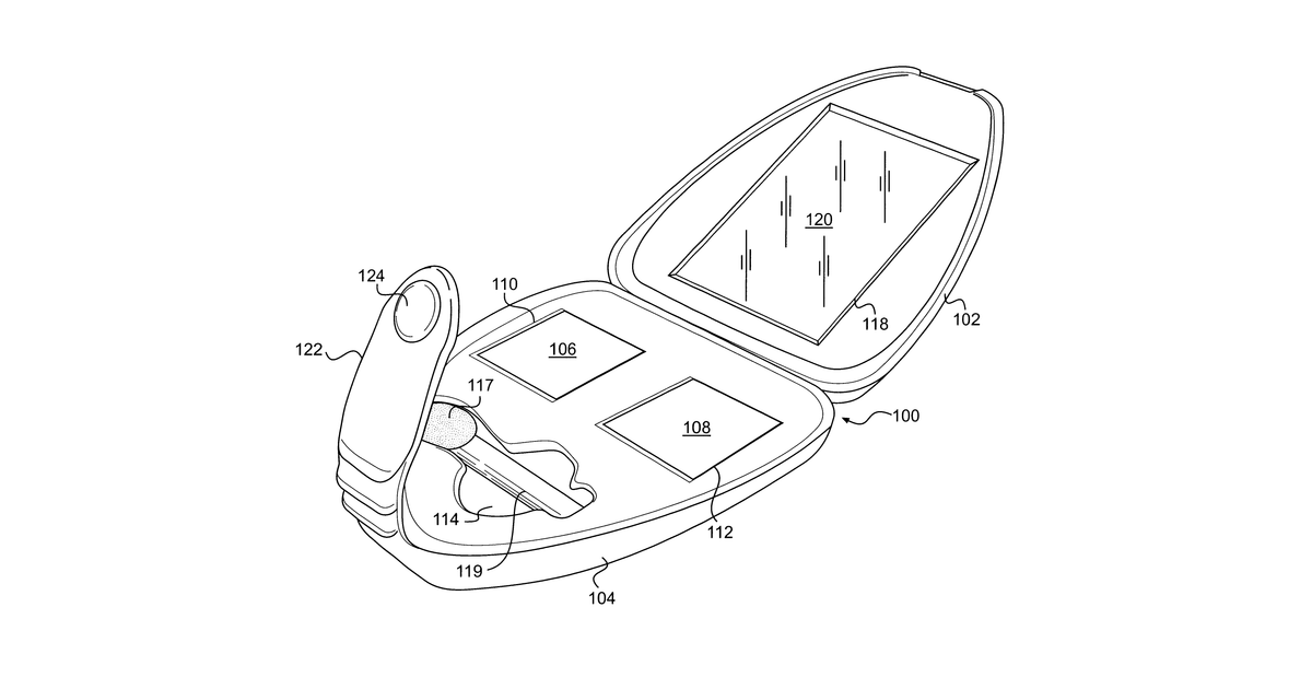 Patent drawing for Cosmetics product and marketing system