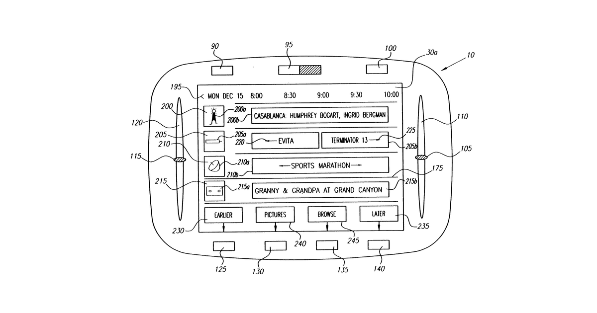 Patent drawing for Portable internet-enabled controller and information browser for consumer devices