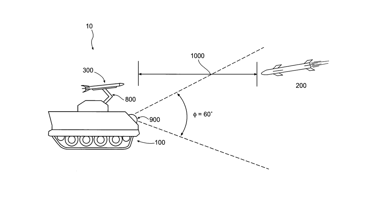 Patent drawing for Active protection device and associated apparatus, system, and method