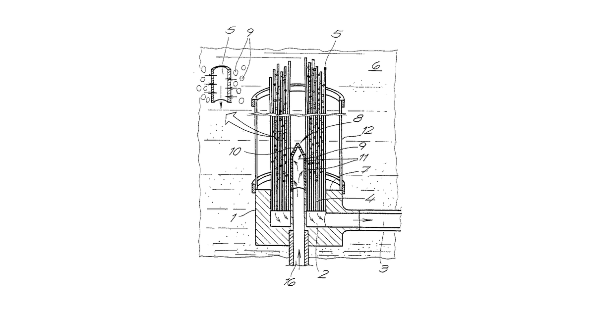 Patent drawing for Membrane filter for water treatment
