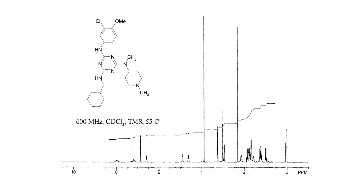 Patent drawing for Methods and compositions of novel triazine compounds