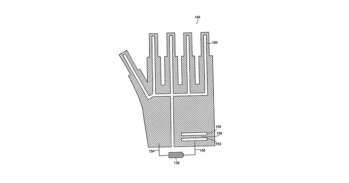 Patent drawing for Electric heating/warming fabric articles