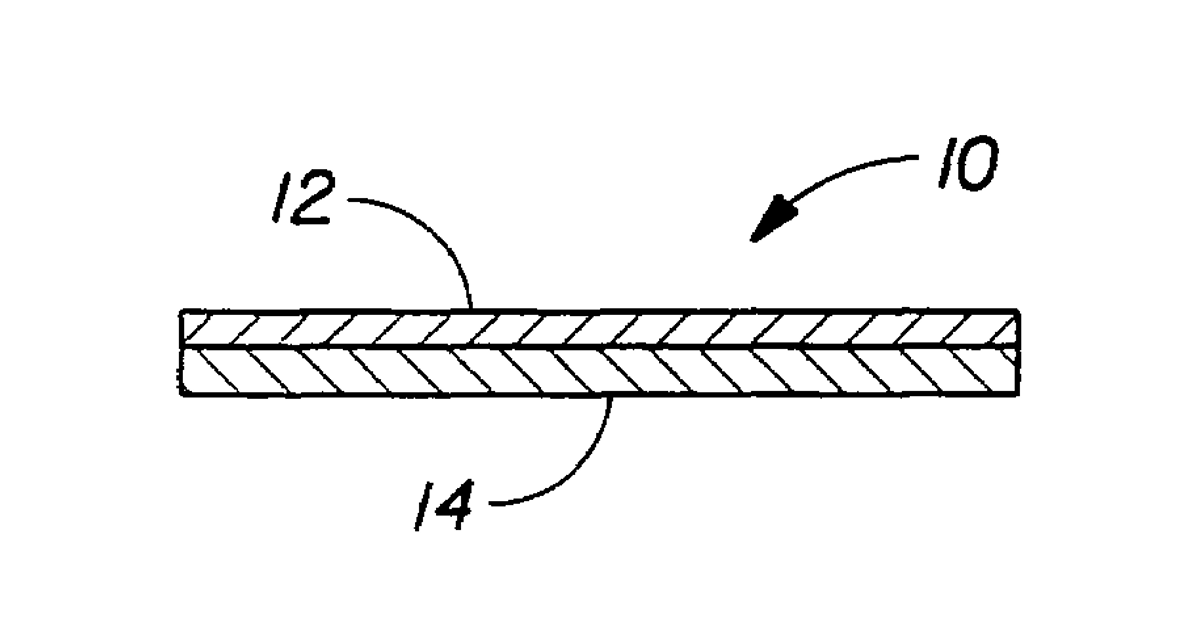 Patent drawing for Breathable composite sheet structure and absorbent articles utilizing same