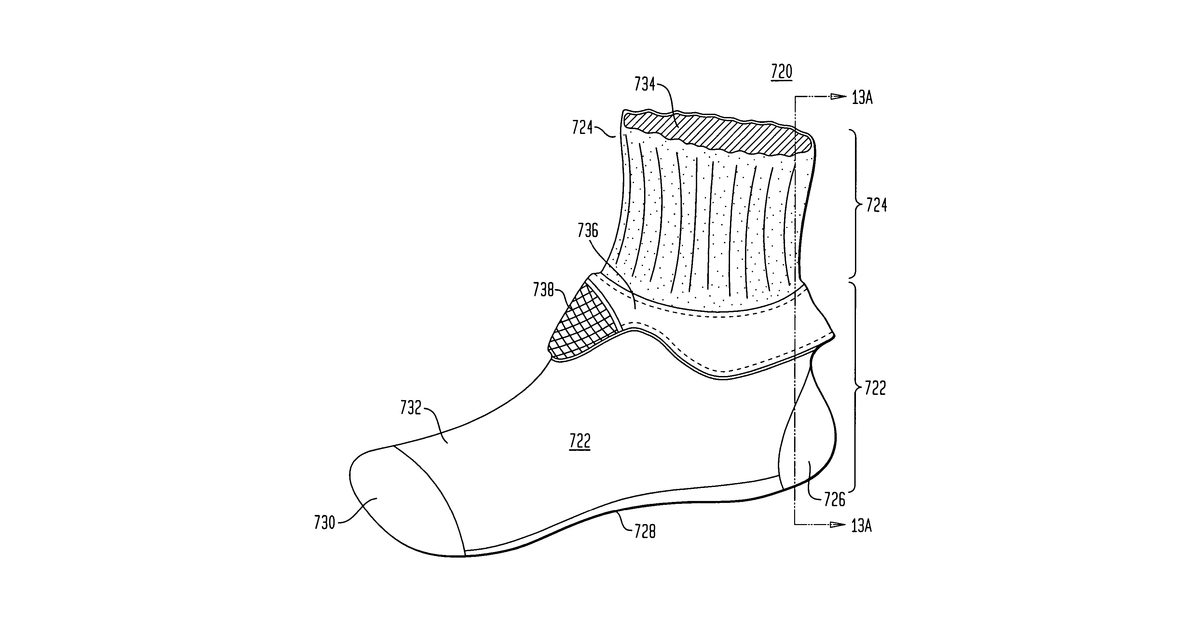 Patent drawing for Chimney structures for apparel