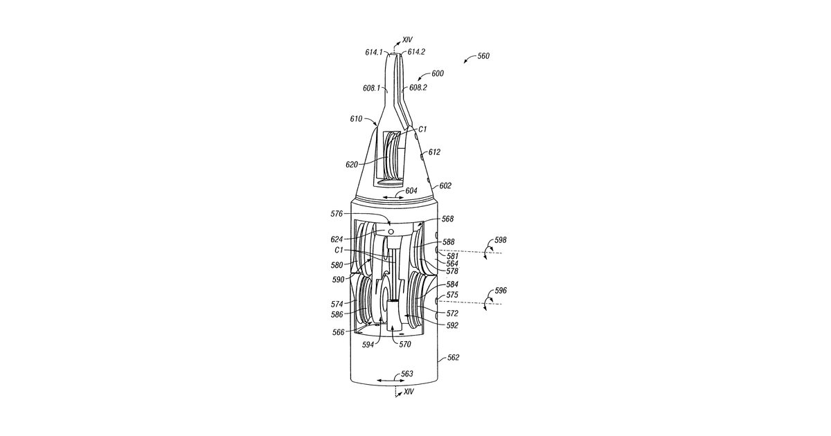 Patent drawing for Roll-pitch-roll surgical tool
