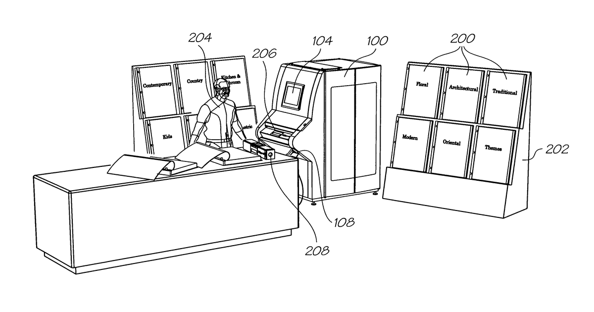 Patent drawing for Digital web printer with dryer