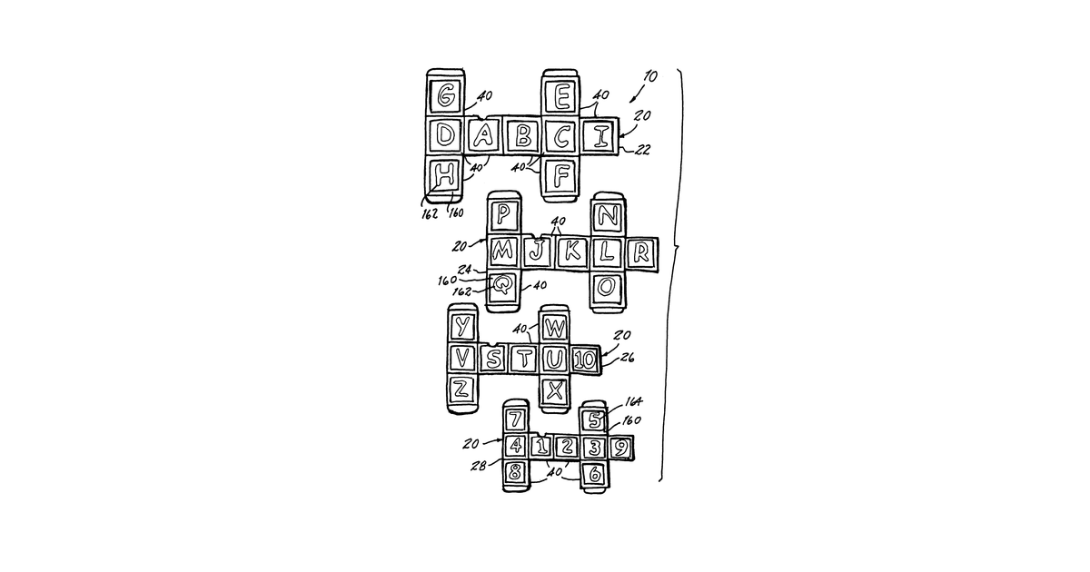 Patent drawing for Educational box toy and method