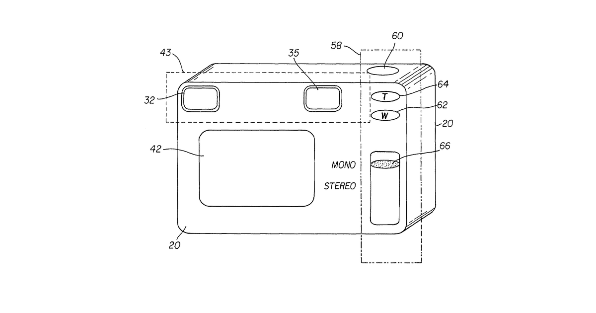 Patent drawing for Camera and method for composing multi-perspective images