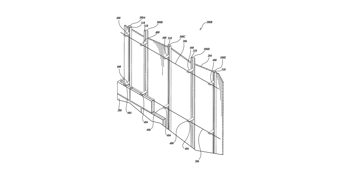 Patent drawing for Masonry anchoring system