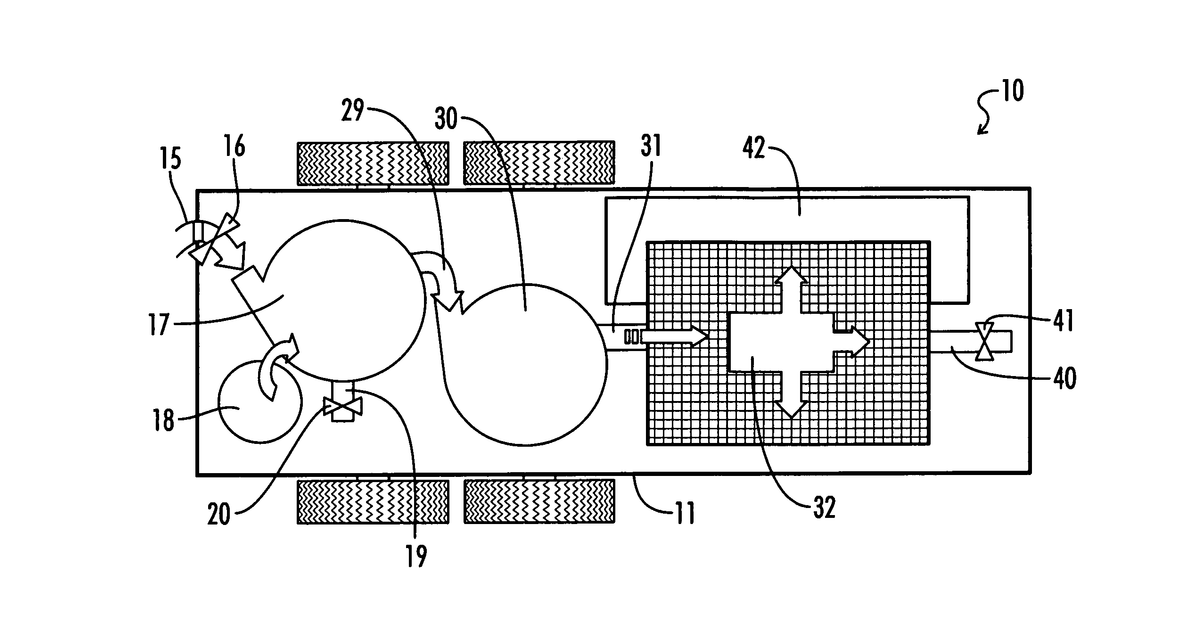 Patent drawing for Mobile water treatment system