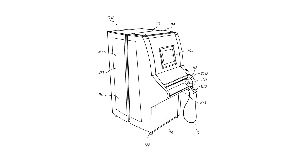 Patent drawing for Web printer for printing a pattern according to a sample