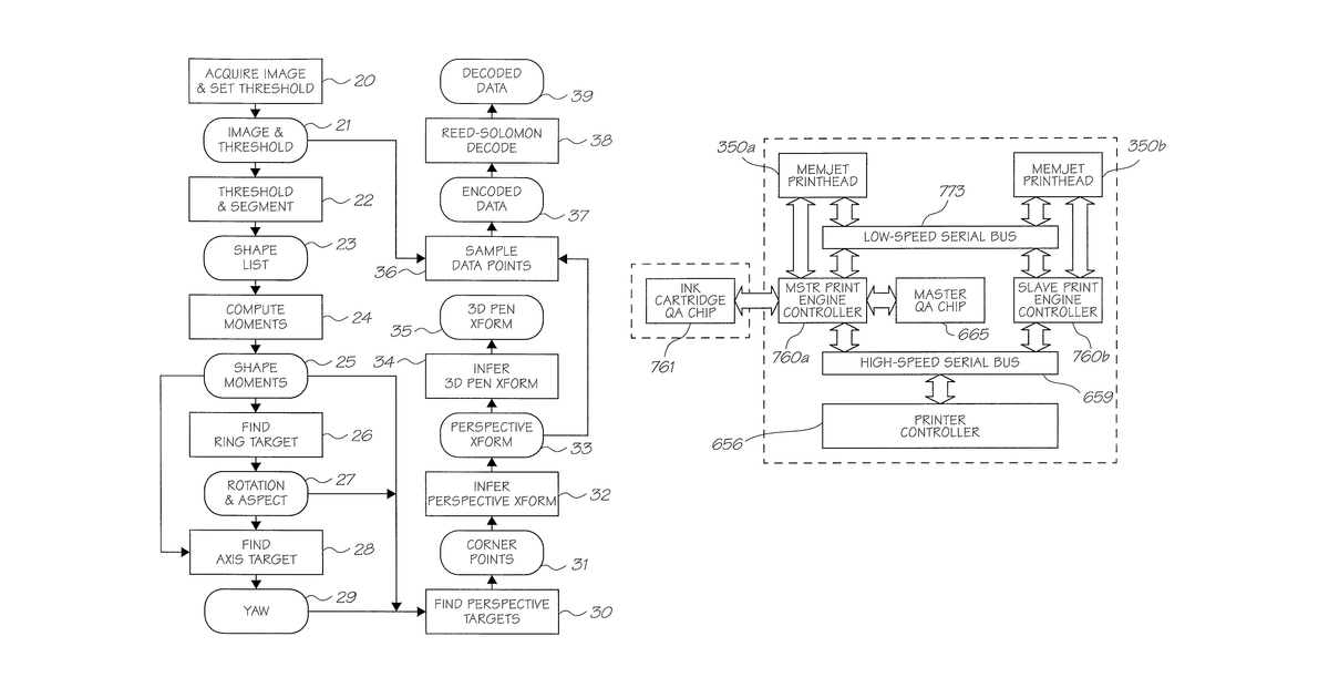 Patent drawing for Optical imaging pen for use with infrared ink