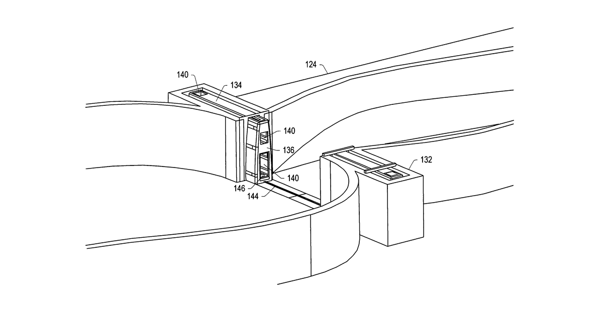 Patent drawing for Water amusement park water channel flow system