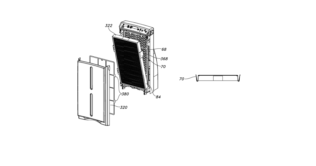 Patent drawing for Air treatment system